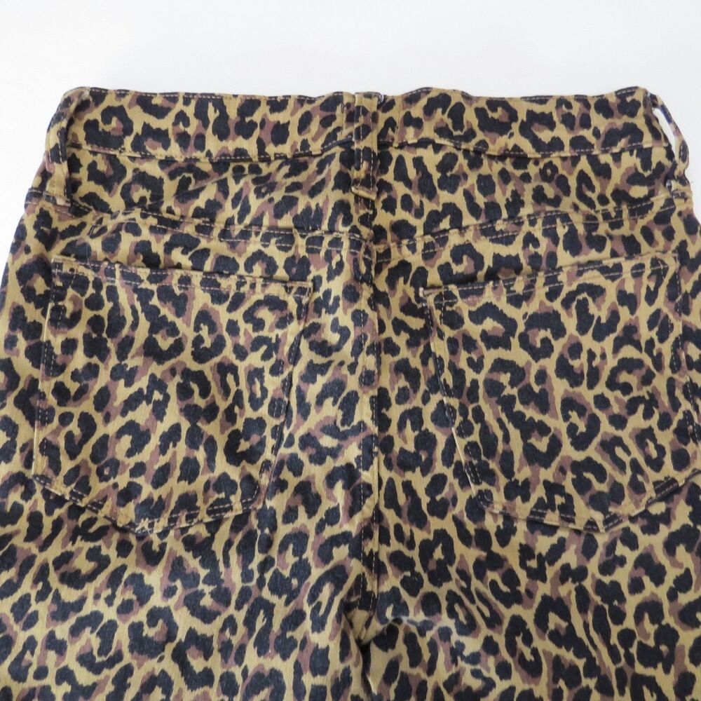 J. Crew Women's Exposed Button Fly Leopard Jeans High Rise Skinny 28" EUC - Picture 7 of 12